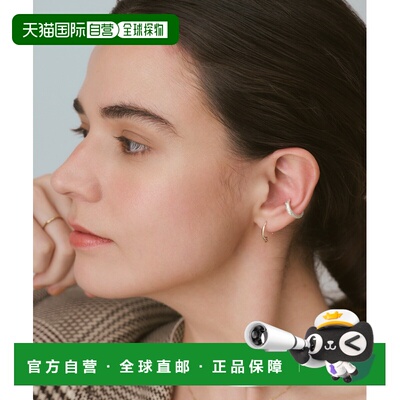 日本直邮agete 阿卡朵 女士 K5/K10翼形细圈耳环 【付后1h可退】