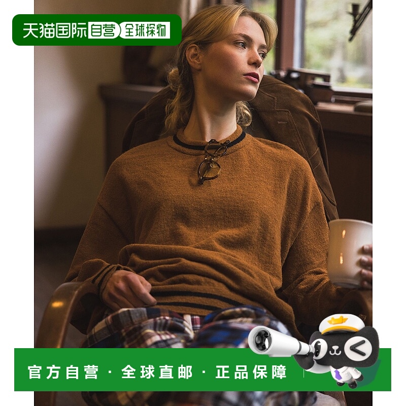 1h可退 日本直邮BEAMS PLUS 男装 14针 细密编织 全棉感阿尔帕卡