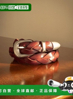 付款1h内可退 日本直邮LUCY男士西部风真皮网状腰带 LU26SS01SG00