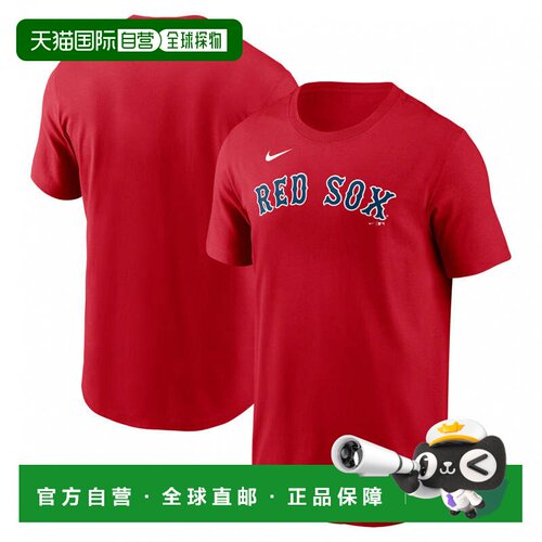 日本直邮Nike 男士波士顿红袜队纯棉T恤 62QBQ00U5 红色