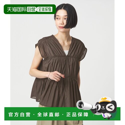1h可退 日本直邮green label relaxing 女装 2WAY蝴蝶结无袖衬衫