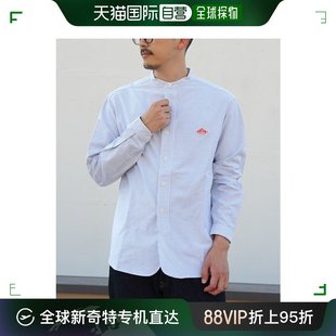 春 B0280 长袖 格纹条纹立领衬衫 男女同款 OXP 日本直邮Danton