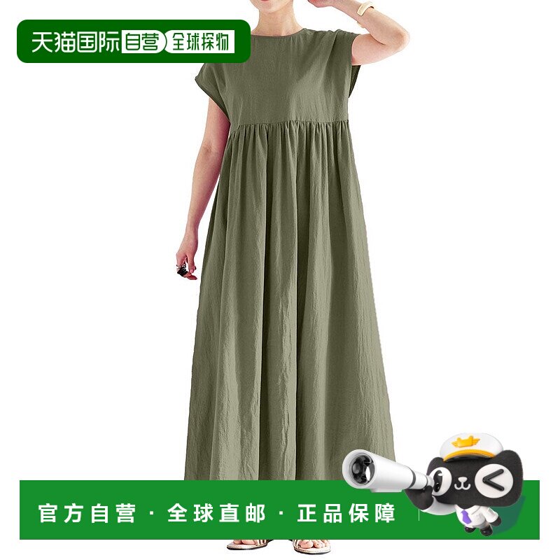 日本直邮KOBE LETTUCE 长款蓬蓬连衣裙 法式袖 [E1892] KO5653EW0图片