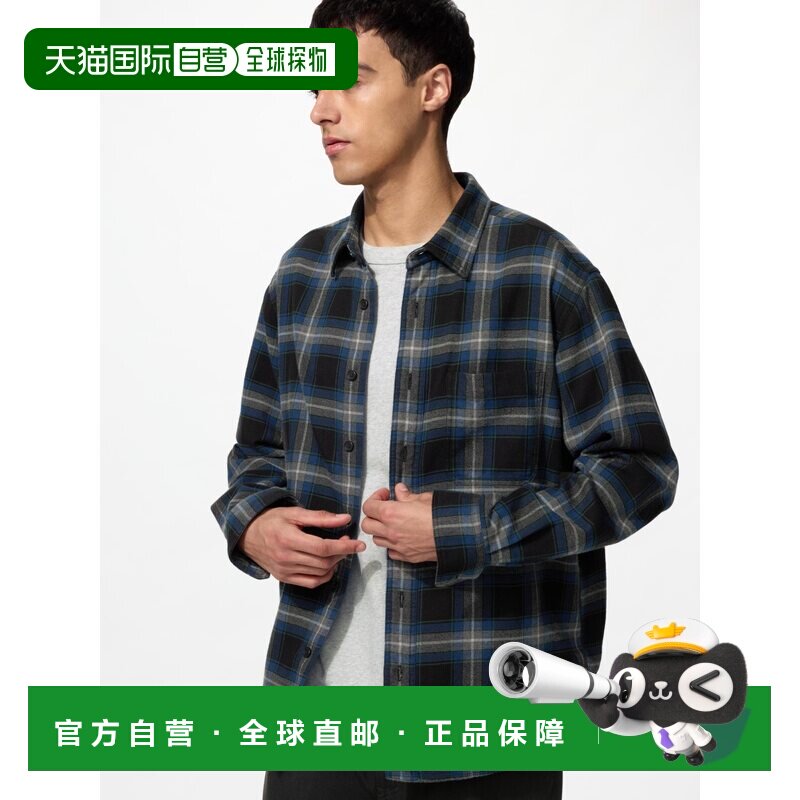 日潮跑腿UNIQLO优衣库 法兰绒衬衫/格子呢 486604图片