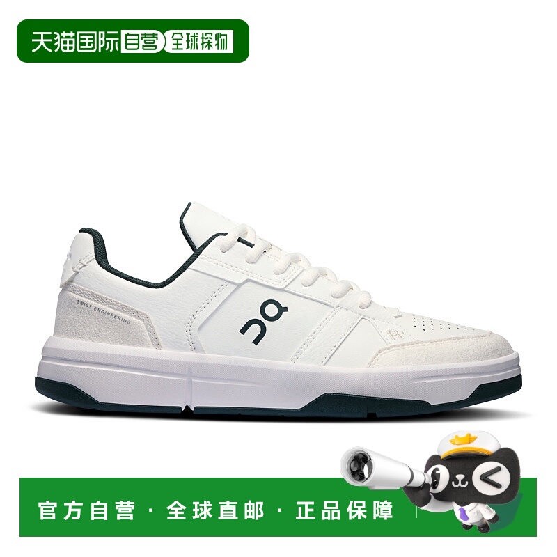 日潮跑腿ON昂跑 女士 THE ROGER Clubhouse 厚底徒步运动鞋 White