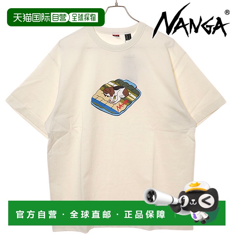 日本直邮NANGA ECO HYBRID TEE男士短袖狗狗印花T恤 [N2500-1M020