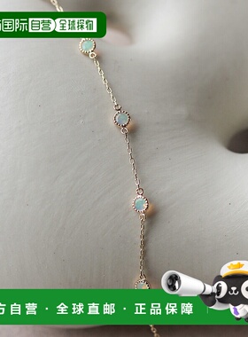 1h可退 日本直邮cui-cui 天然欧泊石K10YG黄金手链 10月诞生石 75