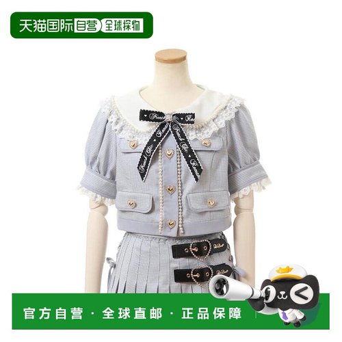 日本直邮日潮 Liz Lisa信息丝带衬衫外套短款上衣正品流行穿搭