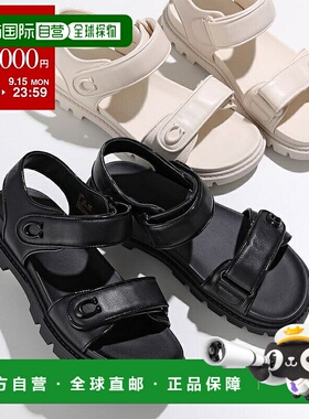 日本直邮Coach蔻驰女士Brynn带凉鞋平底皮鞋LTHSANDALCS094