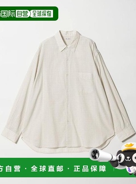 1h可退 日本直邮Steven Alan 有机棉提花格纹常规领宽松衬衫