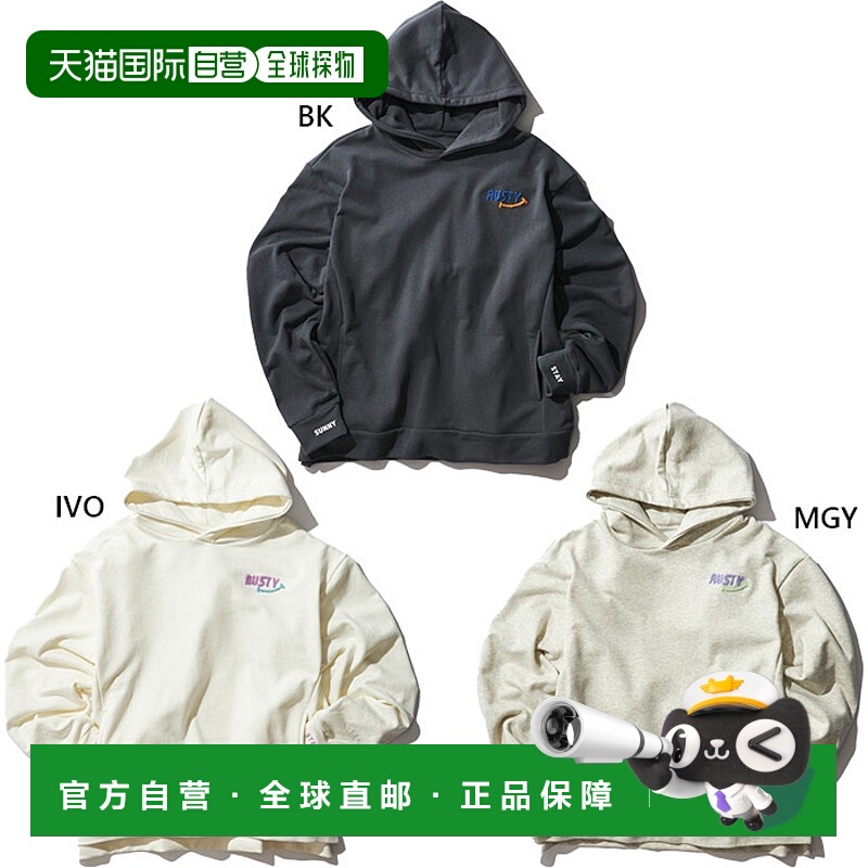 日本直邮Rusty 女士笑脸连帽衫套头衫休闲长袖RUSTY 955011