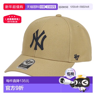 日本直邮47Brand 纽约扬基队NY标志MVP棒球帽男女通用MLB街头风中