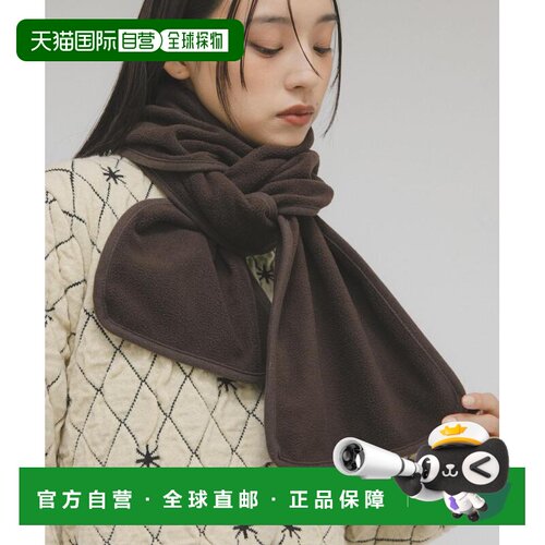 KBF 女装 全涤纶 加厚法兰绒围巾 半拉链设计 KBA72DA119