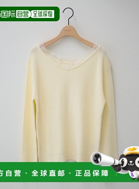 1h可退 日本直邮umm. 女士 蕾丝拼接针织上衣 DCU1061105A0006