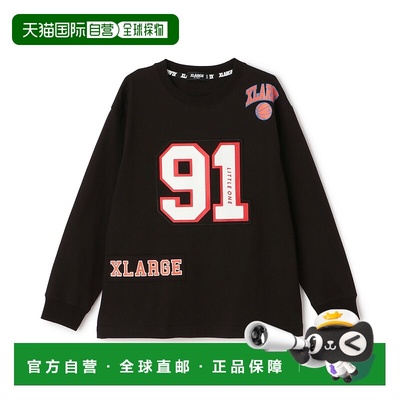 日本直邮XLARGE KIDS 长袖数字T恤
