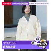 加绒保暖长袖 1h可退 V领半拉 STANDARD 女装 日本直邮THREE FIFTY