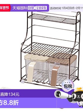 【日本直邮】PEARL METAL调味料收纳架HB-18563层调料杯厨房用具2