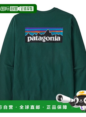 日潮跑腿Patagonia巴塔哥尼亚 男士长袖 P-6 徽标责任T恤 38518