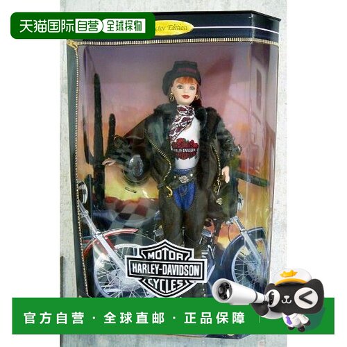 【日本直邮】芭比barbie Harley Davidson 2 1998  20441美泰娃娃
