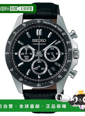 日本直邮SEIKO 手表 圆形计时码表 皮带 M 手表 SBTR021新款
