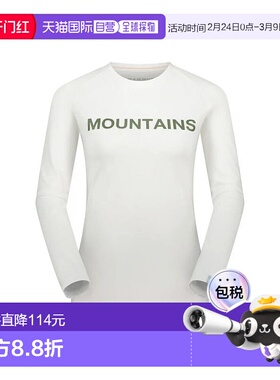 日本直邮MAMMUT-2025年春夏女性长袖T恤T恤Cudy徽标印花长袖T恤女