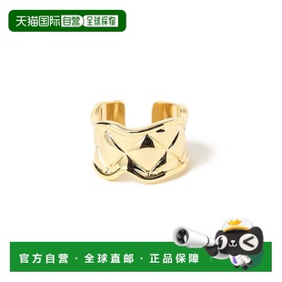 2WAY 女士 夸张金色耳夹戒指 真 材质 1h可退 brass 日本直邮gren