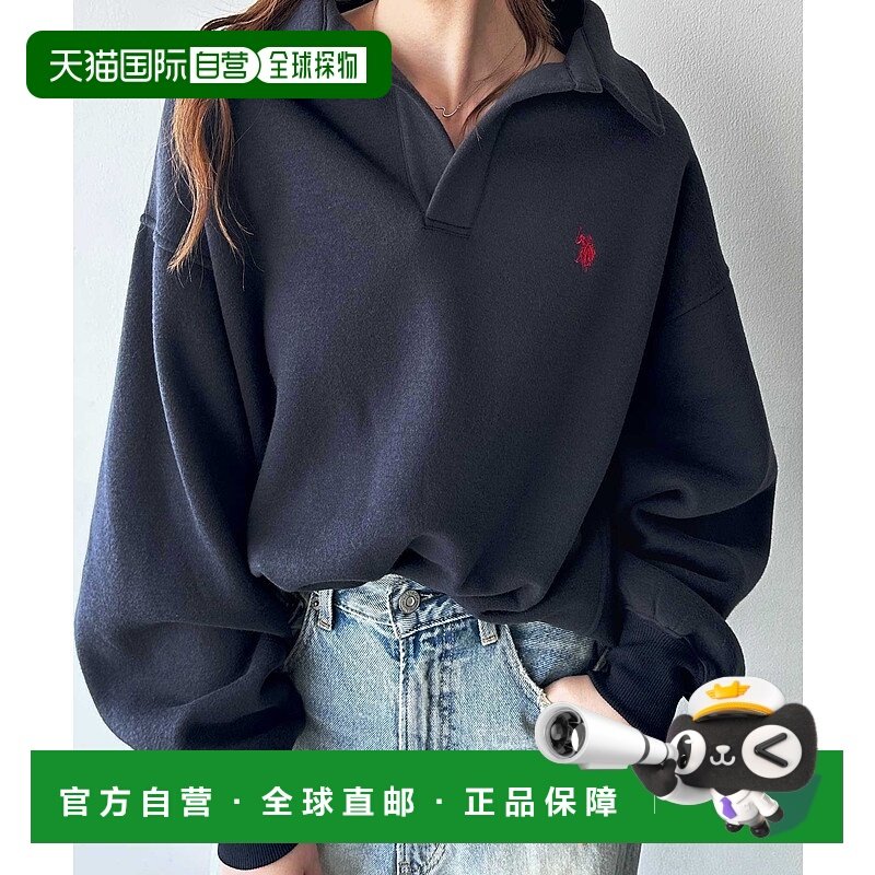 1h可退 日本直邮U.S. POLO ASSN. 女装 联名系列 里起毛 polo领卫