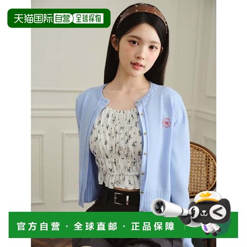日本直邮LILY BROWN与Hearts2Hearts联名款徽章刺绣开衫 LBLU