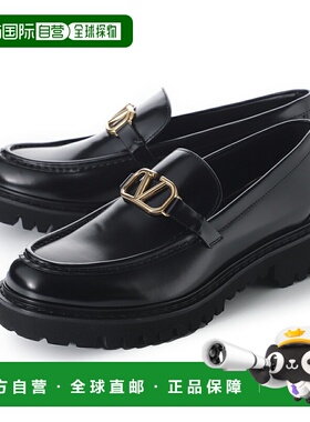 日本直邮Valentino Garavani 女士黑色乐福鞋 (7w2s0eu0bek 0no M