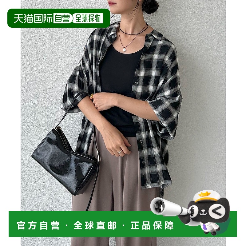 1h可退 日本直邮RIVE DROITE 女士秋季宽松格纹衬衫 RDZ10A2204A0