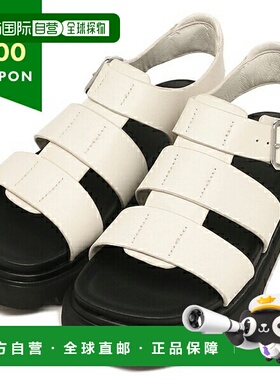 日本直邮 UGG 凉鞋 Capitol 带白色黑色女式 UGG 1152674 JSM