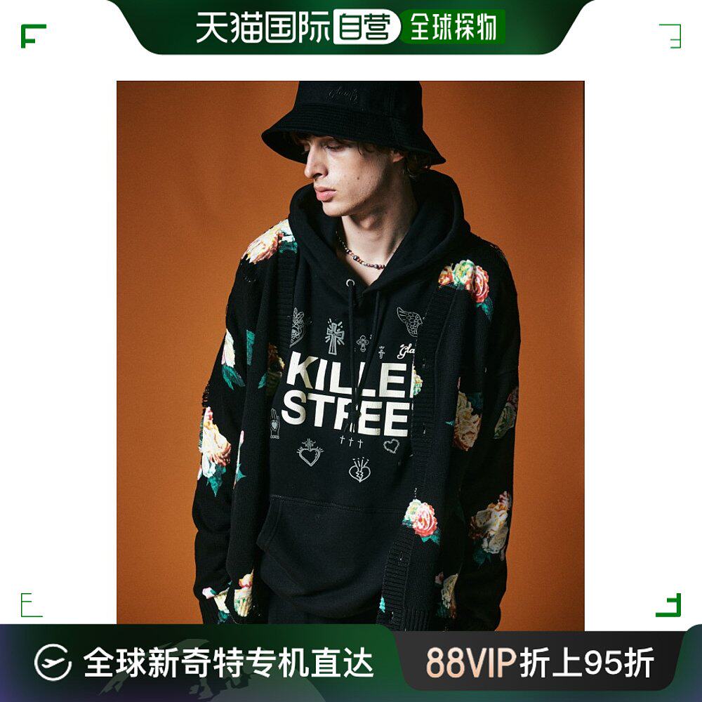 日本直邮glamb 男士killer street连帽衫 纯棉 舒适透气 时尚街头