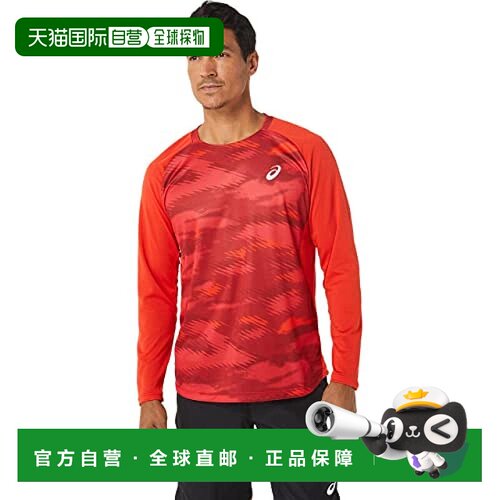 【日本直邮】ASICS 网球运动长袖衫2041A237 男士 600 S正品