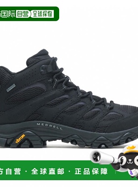 日本直邮Merrell MOAB 3 SYNTHETIC MID GORE-TEX男子徒步鞋 黑色
