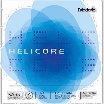 【日本直邮】Helicore Orchestral低音提琴弦 玫瑰弦A弦 1/4M中等