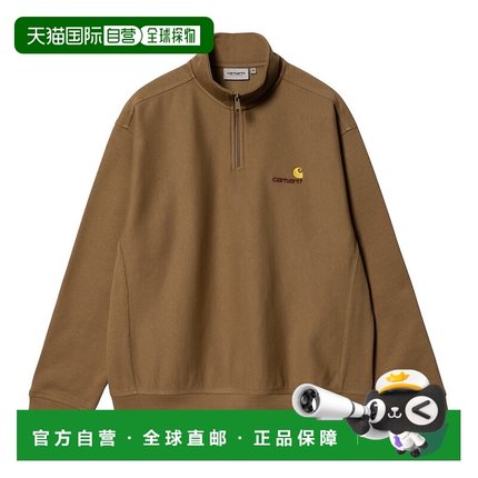 日本直邮Carhartt WIP SS24 Half Zip American Script Sweat 半
