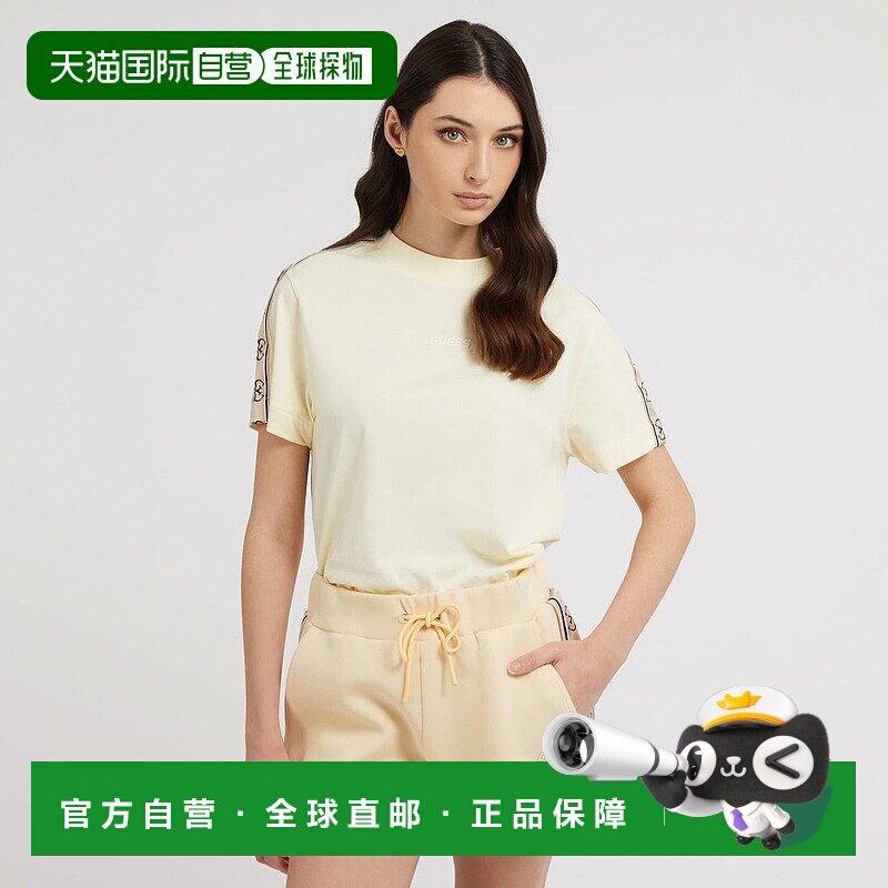 日本直邮Guess Britney Crop Tee 女士T恤 [GU1432EW28561]