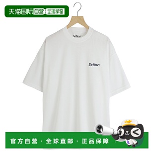 简约刺绣logo宽松T恤 男士 25S026 日本直邮Setinn 1h可退