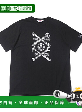 1h可退 日本直邮BEN DAVIS 男女同款印花T恤 抗菌防臭回收棉混纺