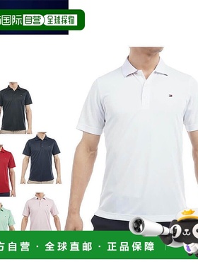 日本直邮Tommy Hilfiger Golf 男士基本款国旗短袖 Polo 衫 THMA4