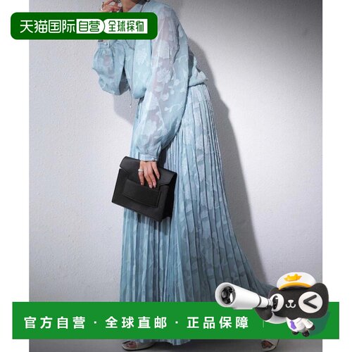 日本直邮deux amour 女士 高领花卉提花长袖连衣裙 春秋冬款温暖