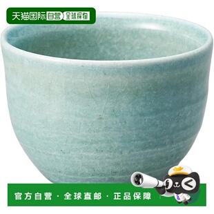 【日本直邮】丸井精工信乐烧七门茶杯 200毫升容量 亮蓝色 MR-3-4