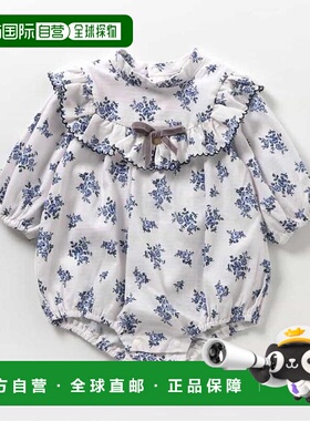 1h可退 日本直邮官方授权 apres les cours 花纹荷叶边连体裤童装