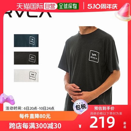 日本直邮RVCA VA ALL THE WAY SS T恤男式 BD041228 上衣冲浪半袖