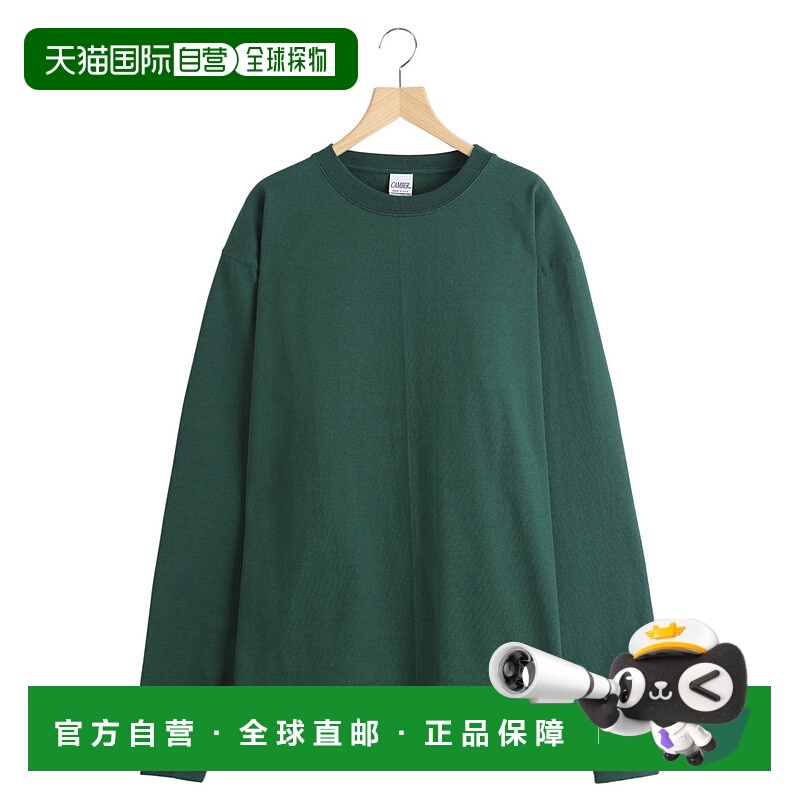 1h可退 日本直邮CAMBER男装8oz重磅全棉长袖T恤 宽松复古设计 CAM