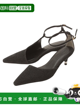 1h可退 日本直邮LAGUNAMOON 女士拉链装饰异材质设计低跟鞋 03254