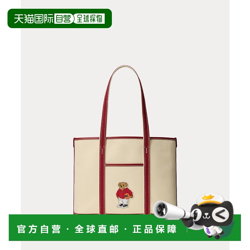 1h可退 日本直邮Polo Ralph Lauren 女士 小号托特包 皮质装饰棉