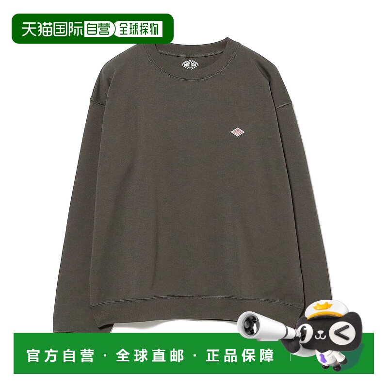 1h可退 日本直邮Danton 女士 宽松版型纯色连帽卫衣 胸前徽章logo