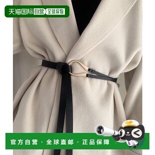 1h可退 日本直邮florist女士细款U扣皮带可调节长度百搭腰带 U340
