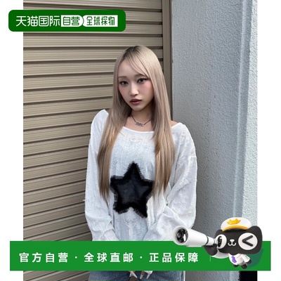 1h可退 日本直邮DAESE TOKYO 女装 星星设计破损感宽松上衣 DACN2